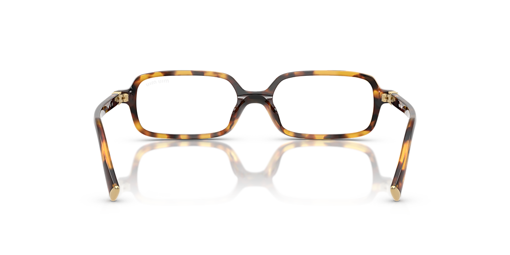 MIU MIU MU 11ZS Havana Honey - Women Luxury Sunglasses, Clear Blue-Violet Light Filter Lens