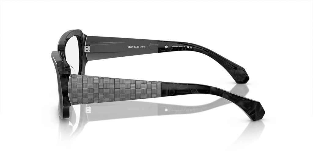 Alain Mikli A05504 XL (54 - 21) with Transparent lenses and Black