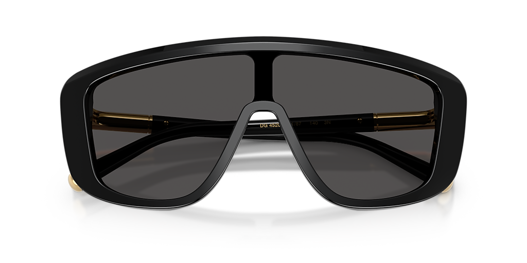 Dolce&Gabbana DG4520 S (0 - 128) with Grey lenses and Black frame