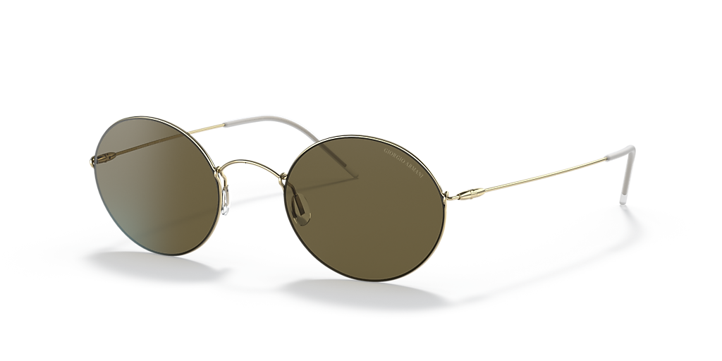 Giorgio Armani AR6115T XS (49 - 22) with Brown lenses and Gold