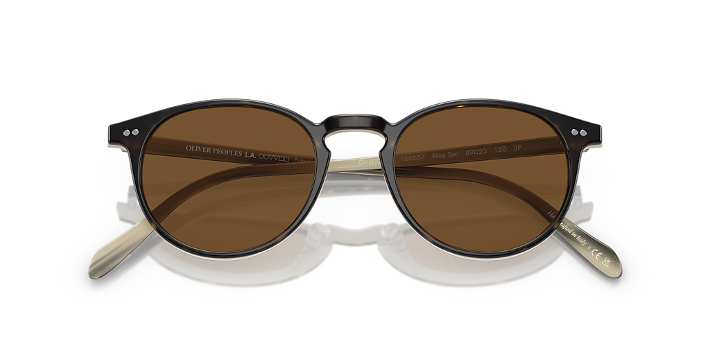 OLIVER PEOPLES Riley Sun 偏光サングラス Oliver Riley Sun Sunglasses in Tuscany Tortoise | Oliver®