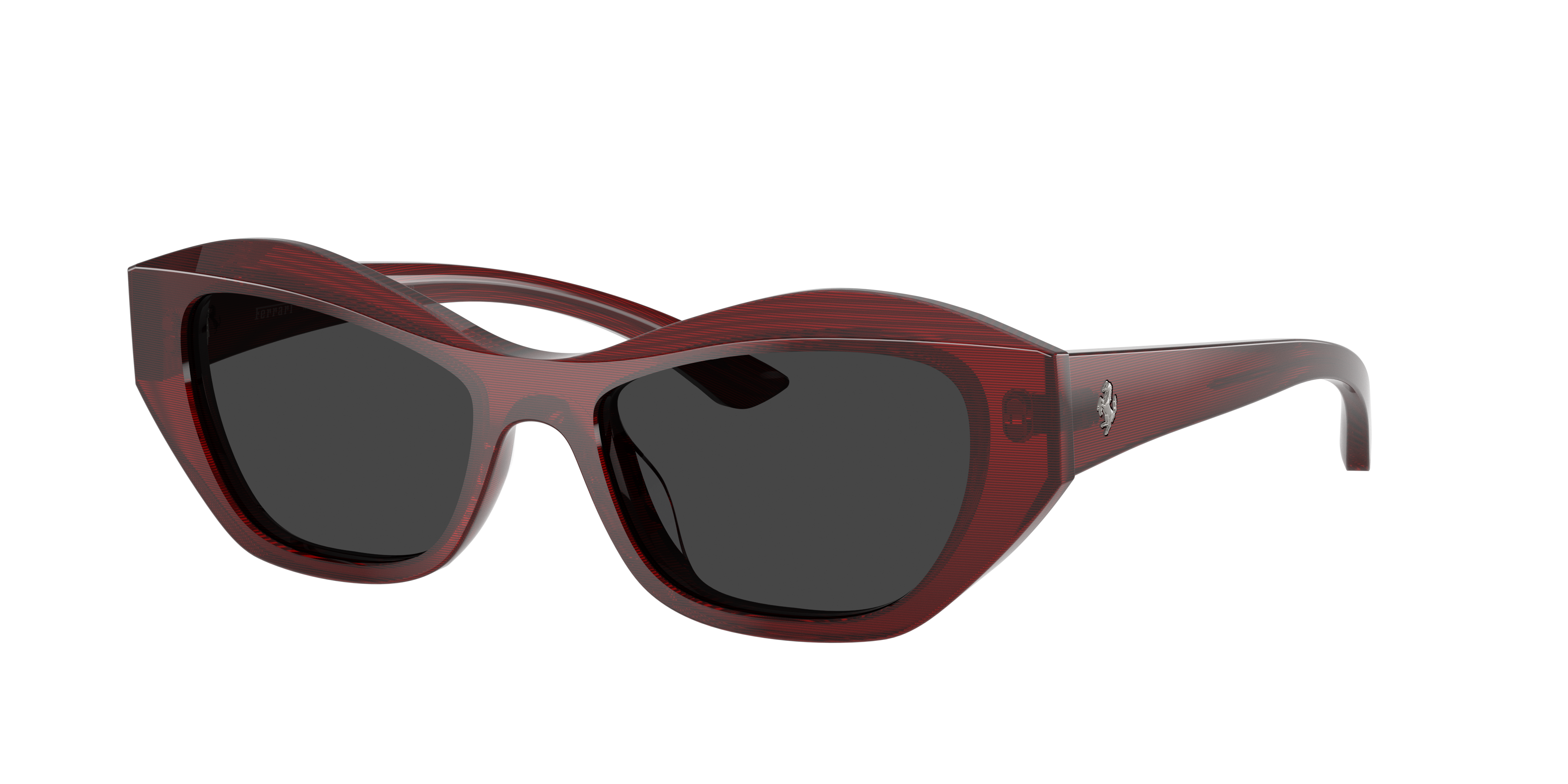Ferrari Woman Sunglass FH2022U -  Frame color: Striped Red, Lens color: Black