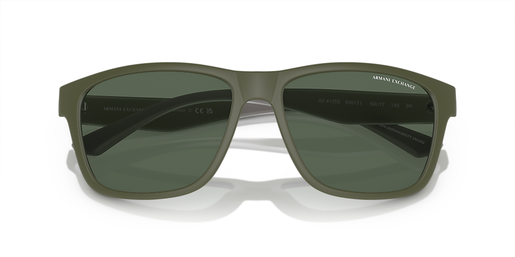 ARMANI EXCHANGE AX4135S Matte Green - Men Sunglasses, Dark Green Lens