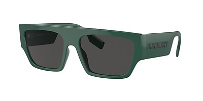 Burberry BE4397U Micah 58 Dark Grey & Green Sunglasses | Sunglass 