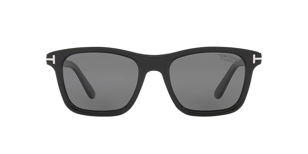 TOM FORD FT1179 Black Shiny - Men Luxury Sunglasses, Grey Polarized Lens