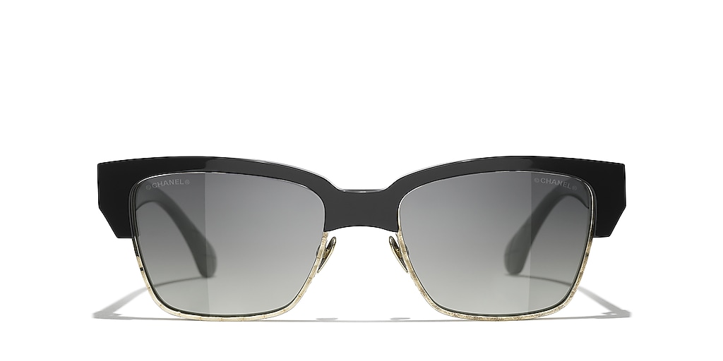 CHANEL グレー キャットアイ サングラス Chanel Cat Eye Sunglasses CH5558 L (55 - 18) with Grey lenses and