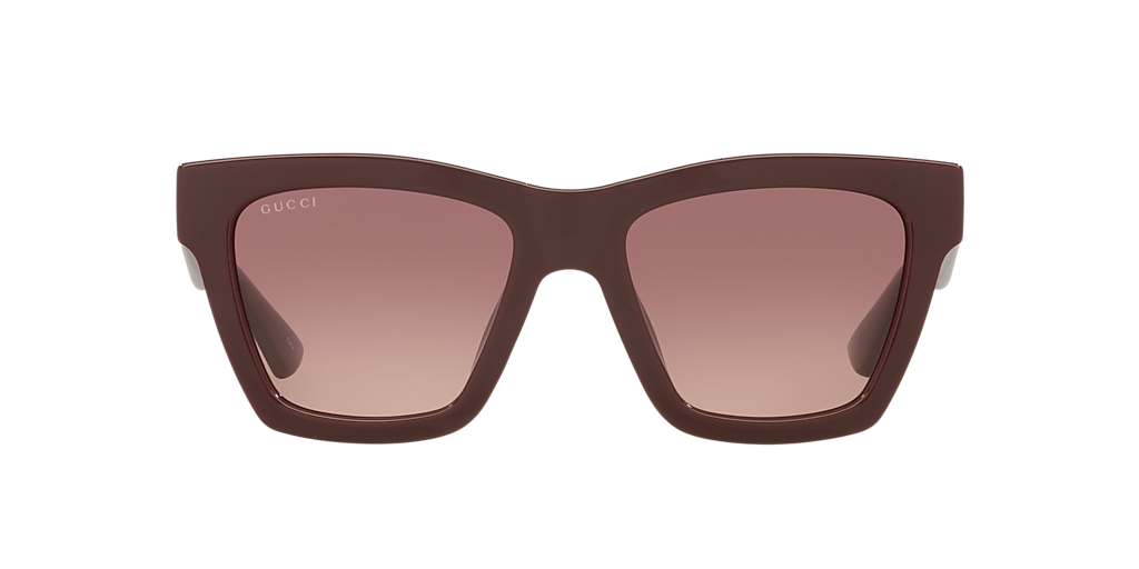 GUCCI GG1714S Burgundy - Women Luxury Sunglasses, Red Lens