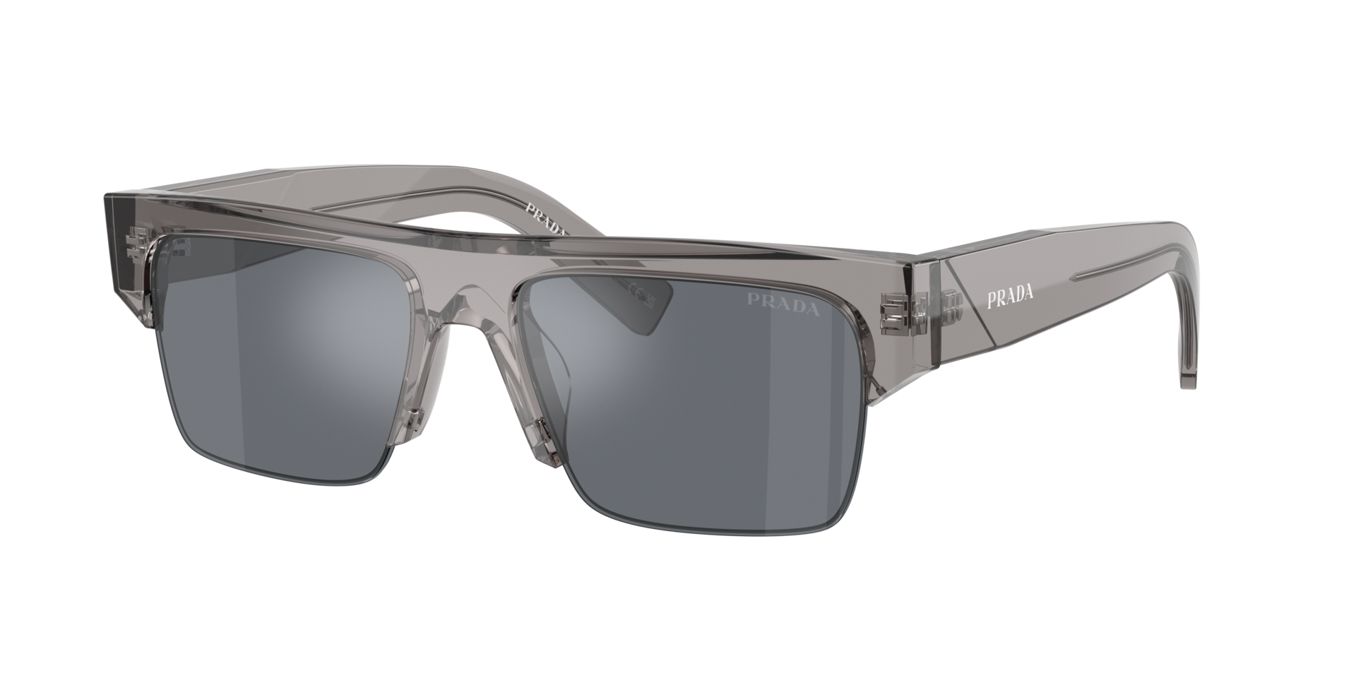 Prada Man Sunglass PR D12SU -  Frame color: Transparent Asphalt, Lens color: Graffite/Antiriflesso