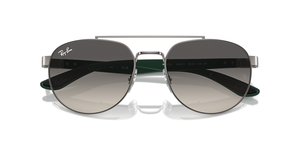 Ray-Ban RB3736 XL (56 - 19) with Grey lenses and Grey frame