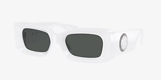 Versace VE4474U 52 Dark Grey & White Sunglasses | Sunglass Hut USA
