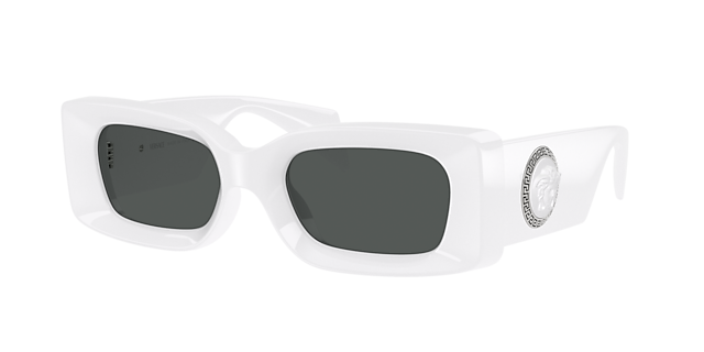 Versace VE4474U 52 Dark Grey & White Sunglasses | Sunglass Hut USA
