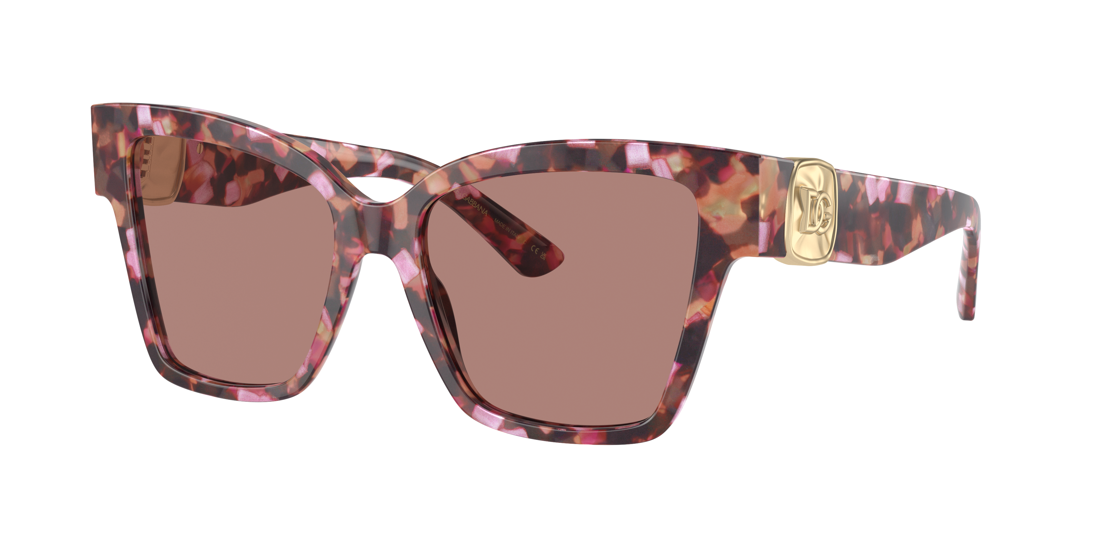 Dolce&Gabbana Woman Sunglass DG4470 -  Frame color: Havana Pink Pearl, Lens color: Light Brown