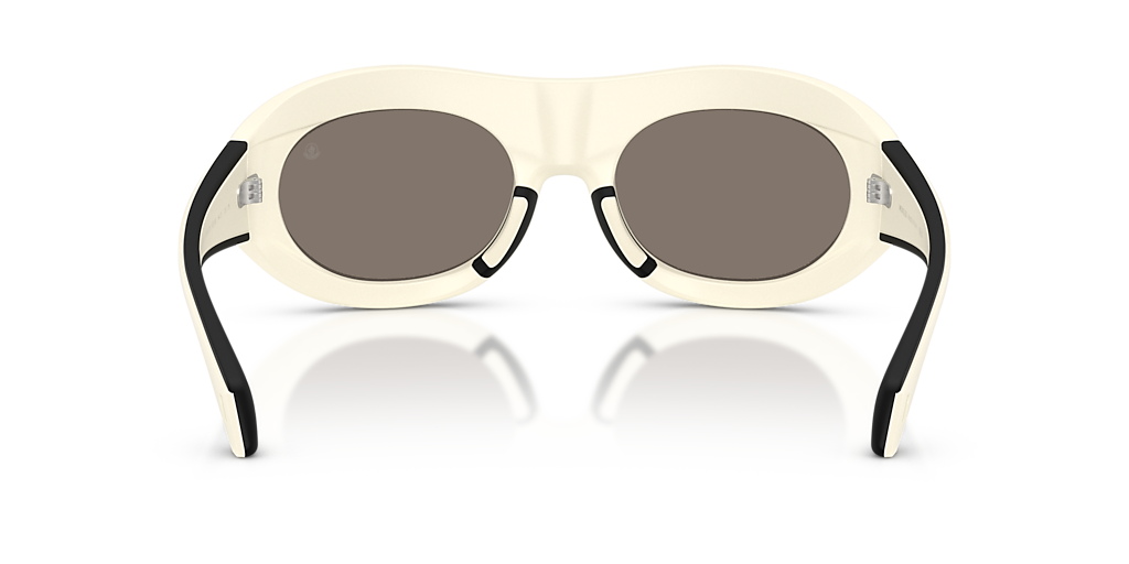 MONCLER ME8015U Ramillon Matte Butter/Matte Black - Unisex Sunglasses, Mirror Silver Lens