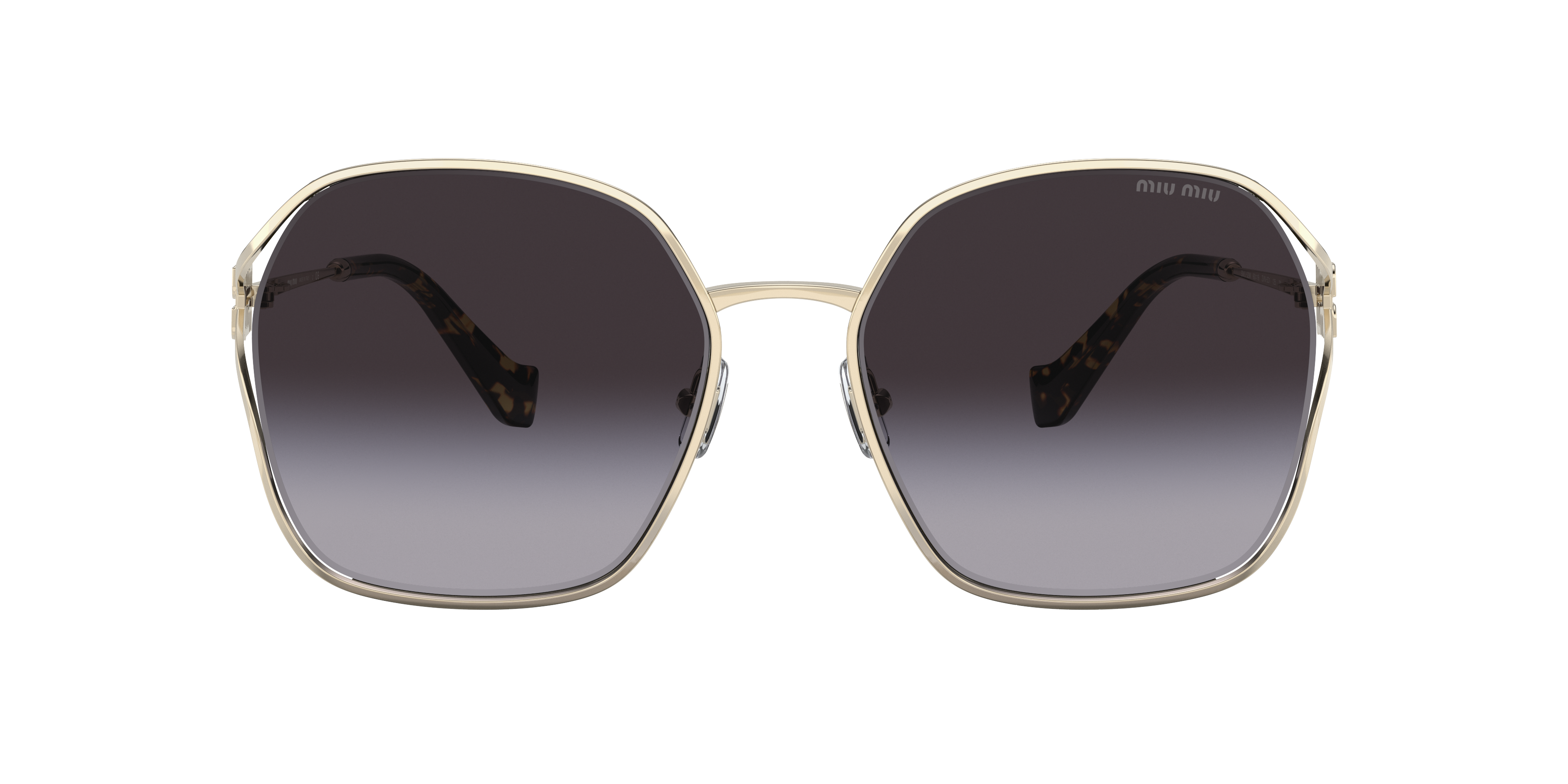 【送料,関税込】MIUMIU サングラス MU52WS Miu Miu MU 52YS L (54 - 21) with Grey lenses and Gold frame