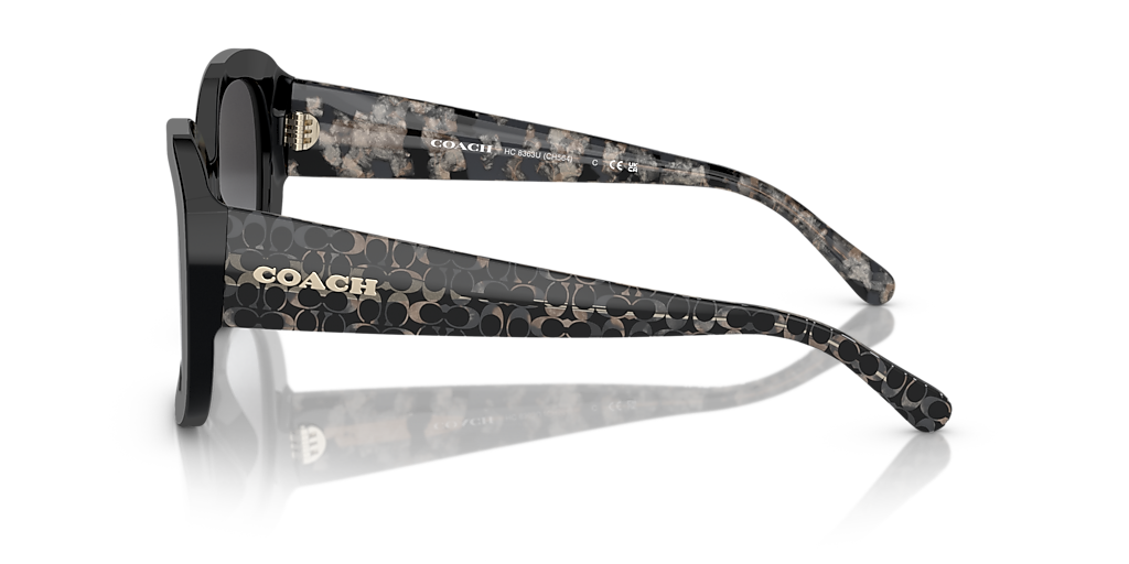 Coach HC8363U CH564 M (56 - 18) with Grey lenses and Black
