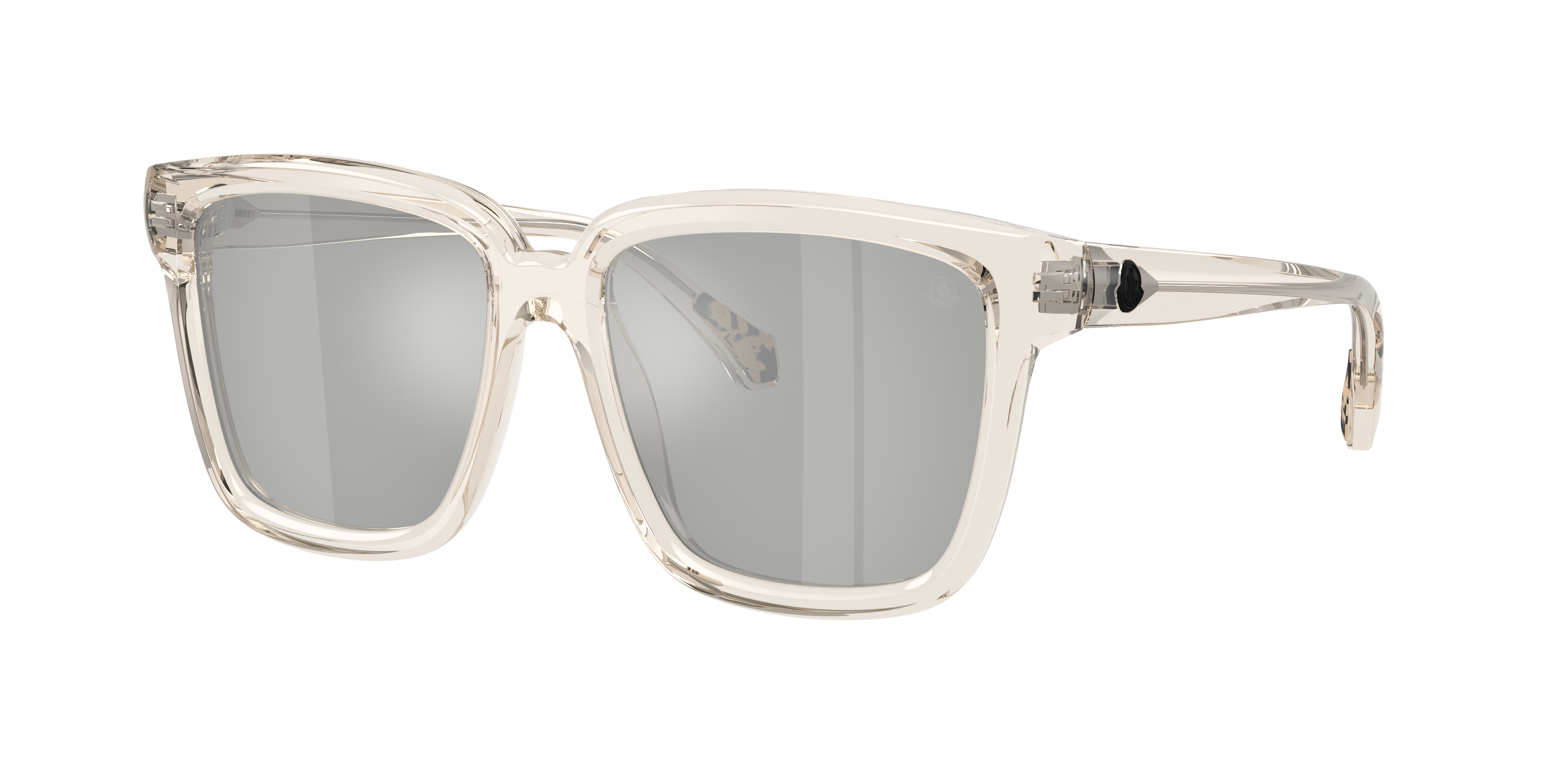 Moncler ME6026 Clasico M (54 - 16) with Silver lenses and White