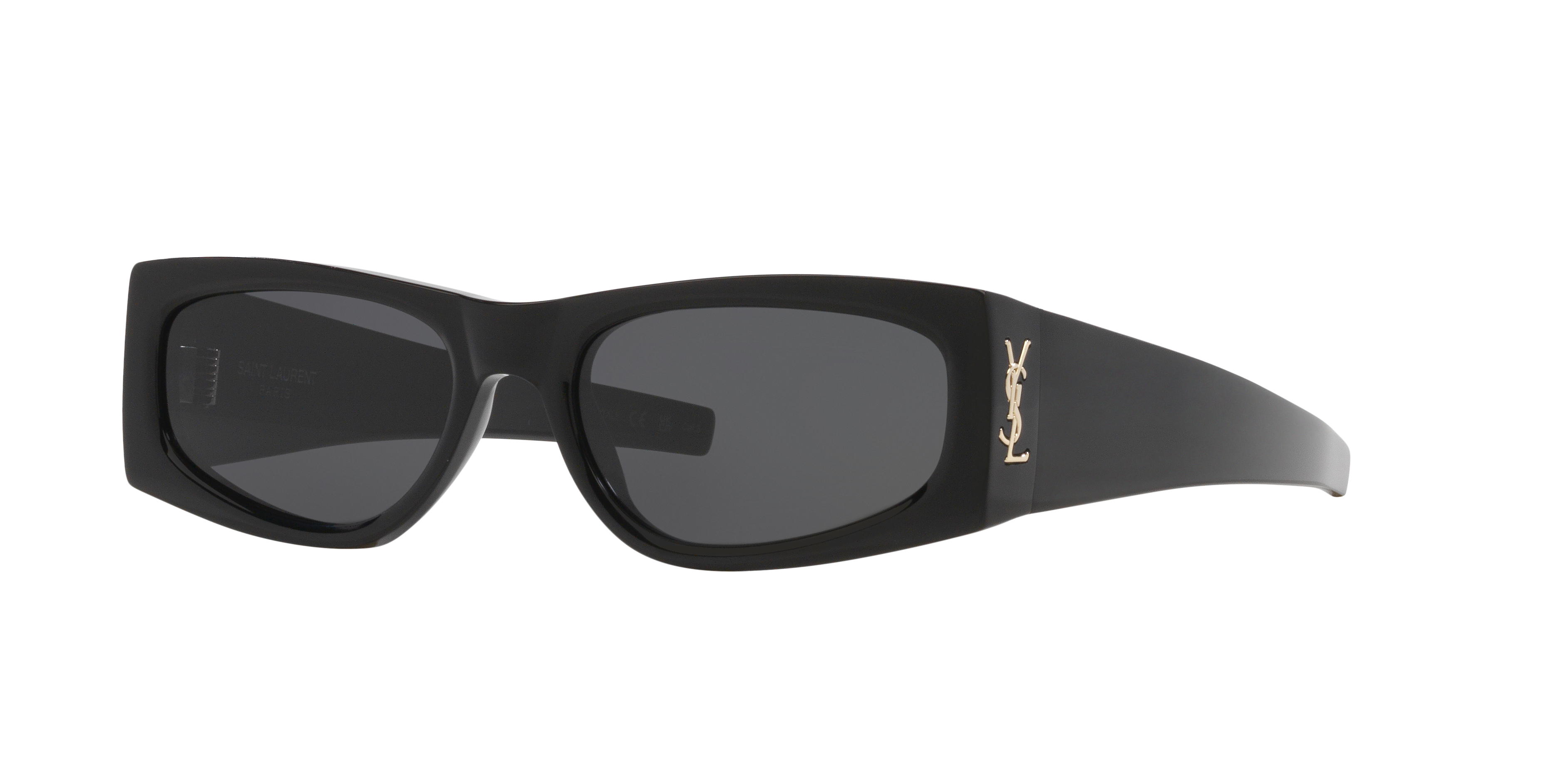 YSL SL M140/F ブラック サングラス Saint Laurent SL M140/F 001 Sunglasses - US