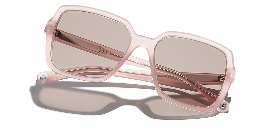 新作♡CHANEL 5505 スクエアサングラス Pink【関税込】 Chanel Square Sunglasses CH5505 M (54 - 17) with Violet