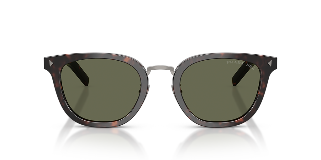 Prada PR C01SD L (52 - 23) with Green lenses and Tortoise frame