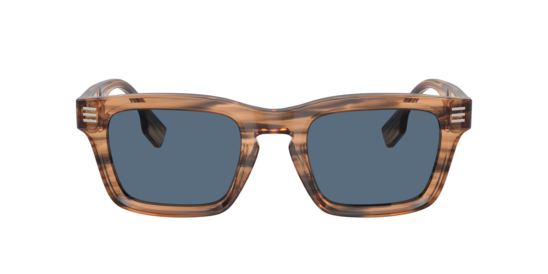 NWT BURBERRY Unisex Transparent Brown Round Sunglasses With Blue Lenses Amazon.com: BURBERRY BE4251Q 300213 53M Dark Havana/Brown  main image 2