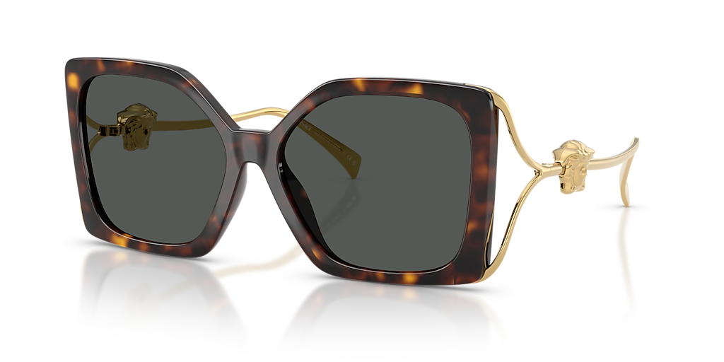 Versace VE4502U XXL (58 - 16) with Grey lenses and Tortoise frame