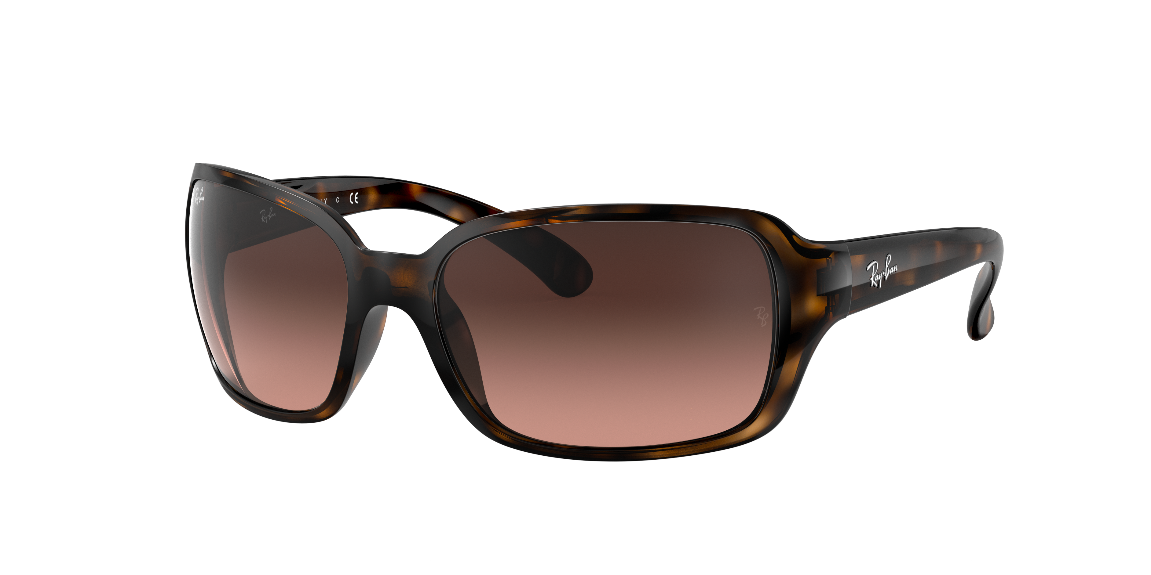 Ray-Ban RB4068 M (60 - 17) with Pink lenses and Tortoise frame