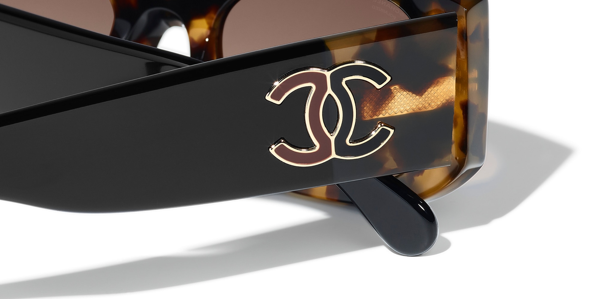 Chanel Rectangle Sunglasses CH5525A M (52 - 19) with Brown lenses