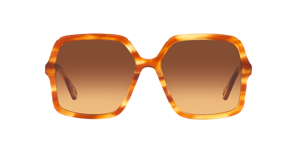 ● CHLOE ● サングラス Square Yellow Havana / Brown / 59mm Chloe Gold/Brown Gradient Hanah Square Sunglasses Chloe | TLC