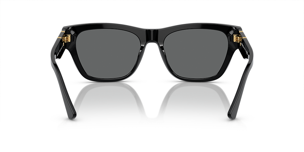 VERSACE VE4457F Black - Men Luxury Sunglasses, Dark Grey Lens