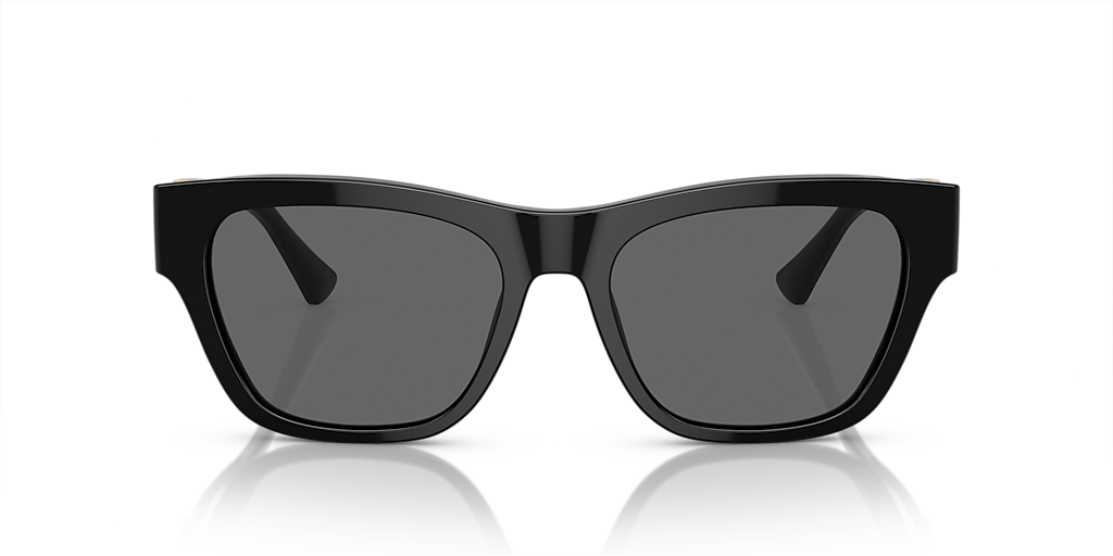 VERSACE VE4457F Black - Men Luxury Sunglasses, Dark Grey Lens