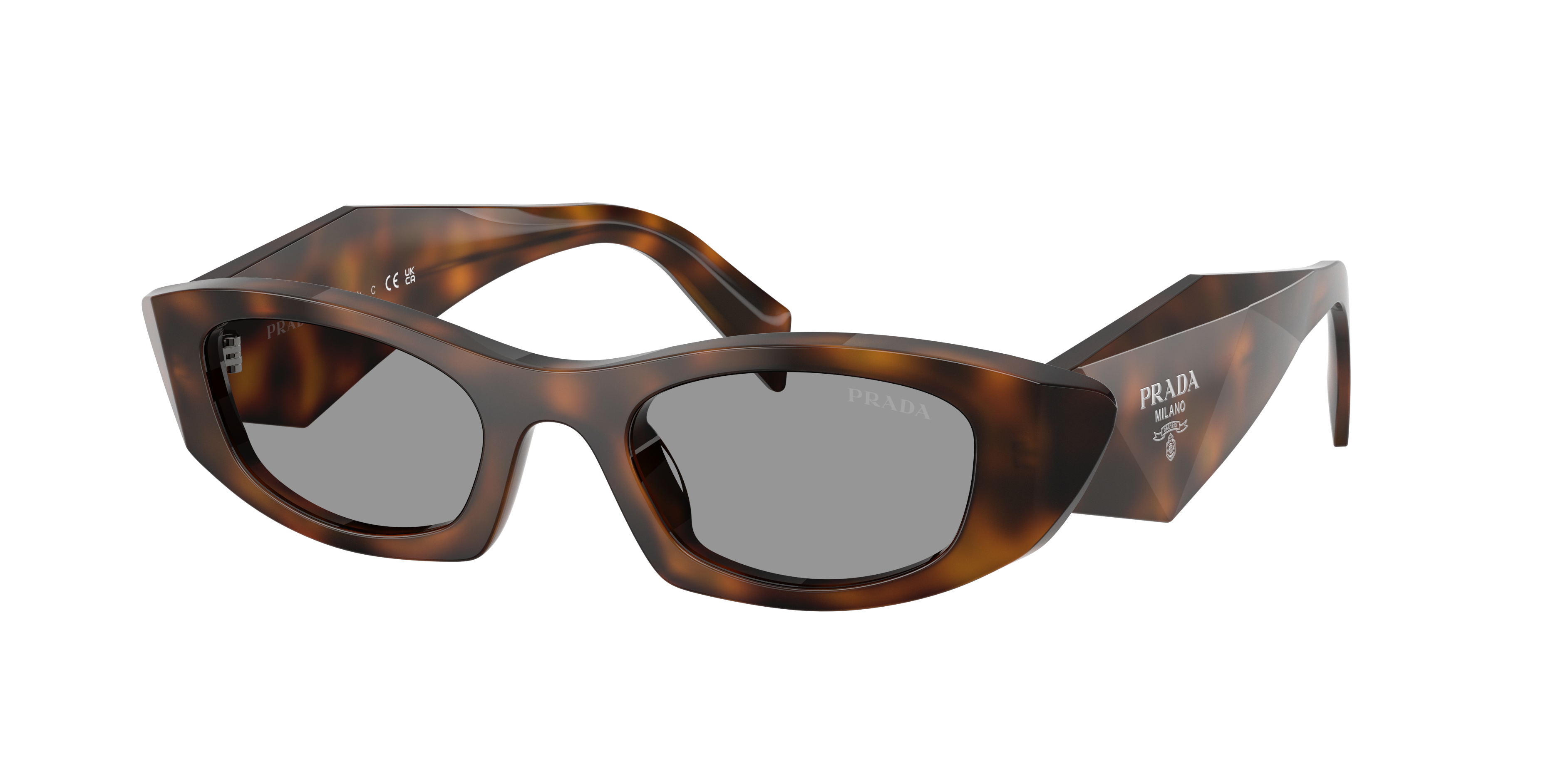 Prada Woman Sunglass Pr B16s In Brown