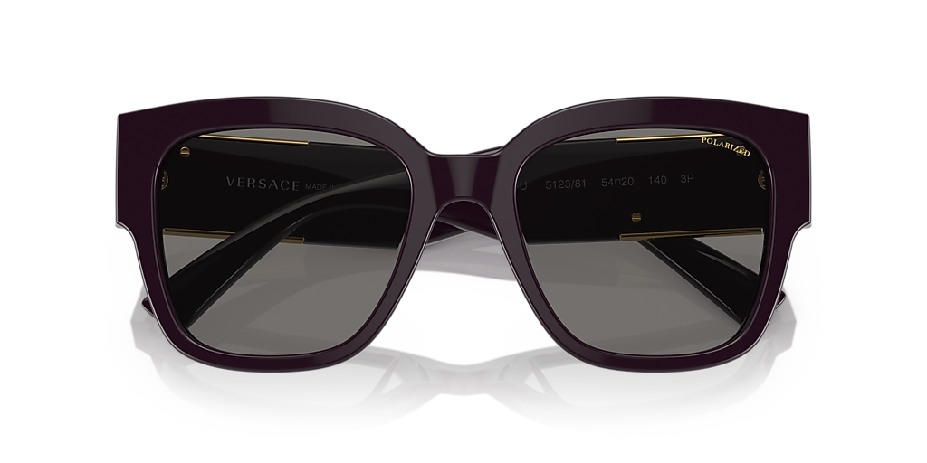 Versace VE4437U M (54 - 20) with Grey lenses and Red frame  display picture 2