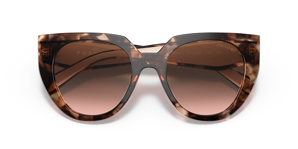 Prada PR 14WSF M (53 - 19) with Brown lenses and Tortoise frame