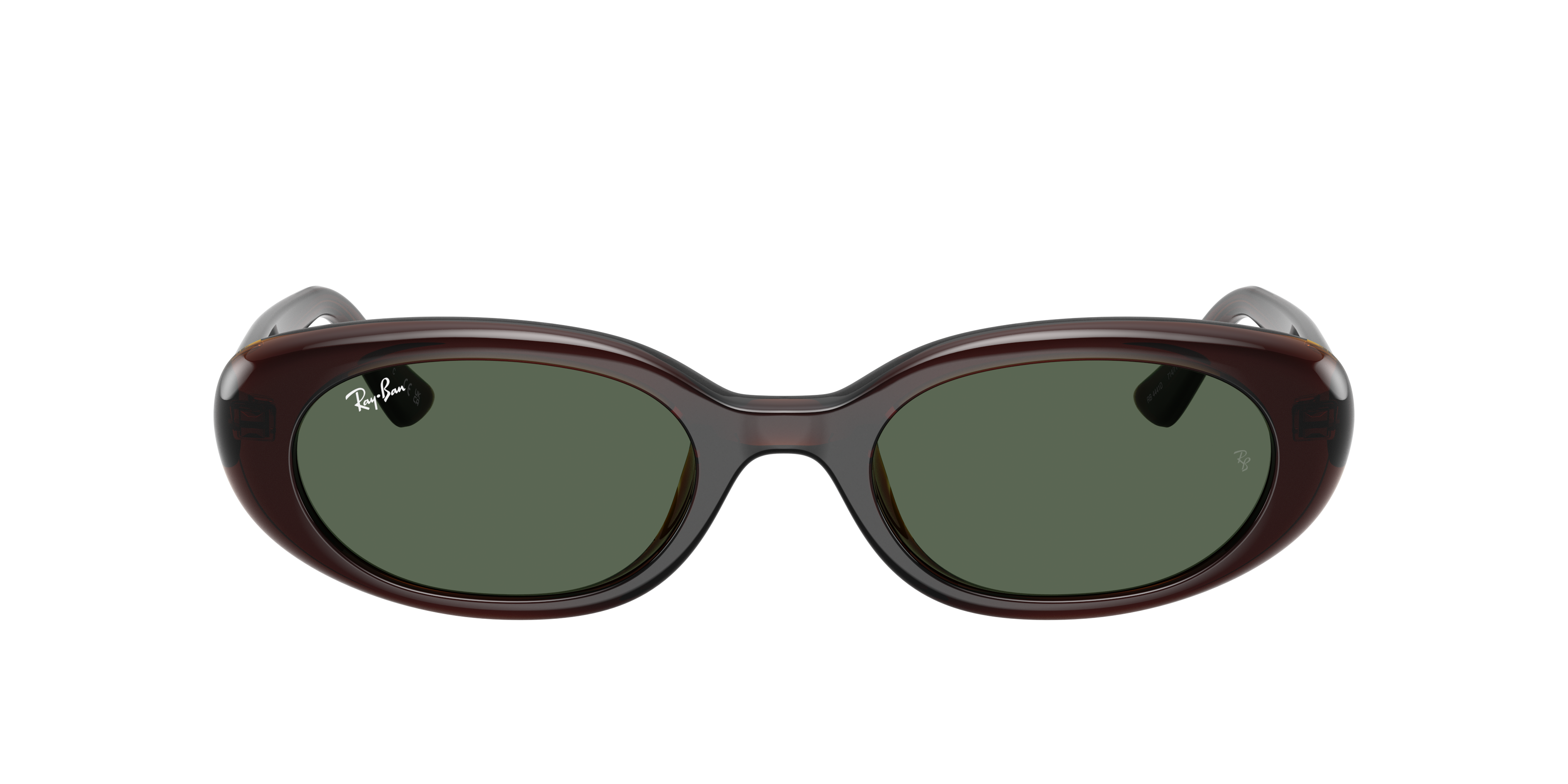 Ray-Ban RB4441D L (53 - 21) with Green lenses and Brown frame