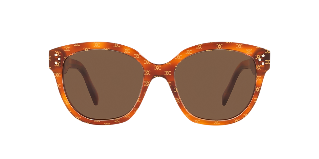 Celine CL40167I XXS (55 - 19) with Brown lenses and Gold