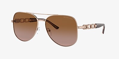 Michael Kors MK1121 Chianti 58 Brown Pink Gradient & Rose Gold 