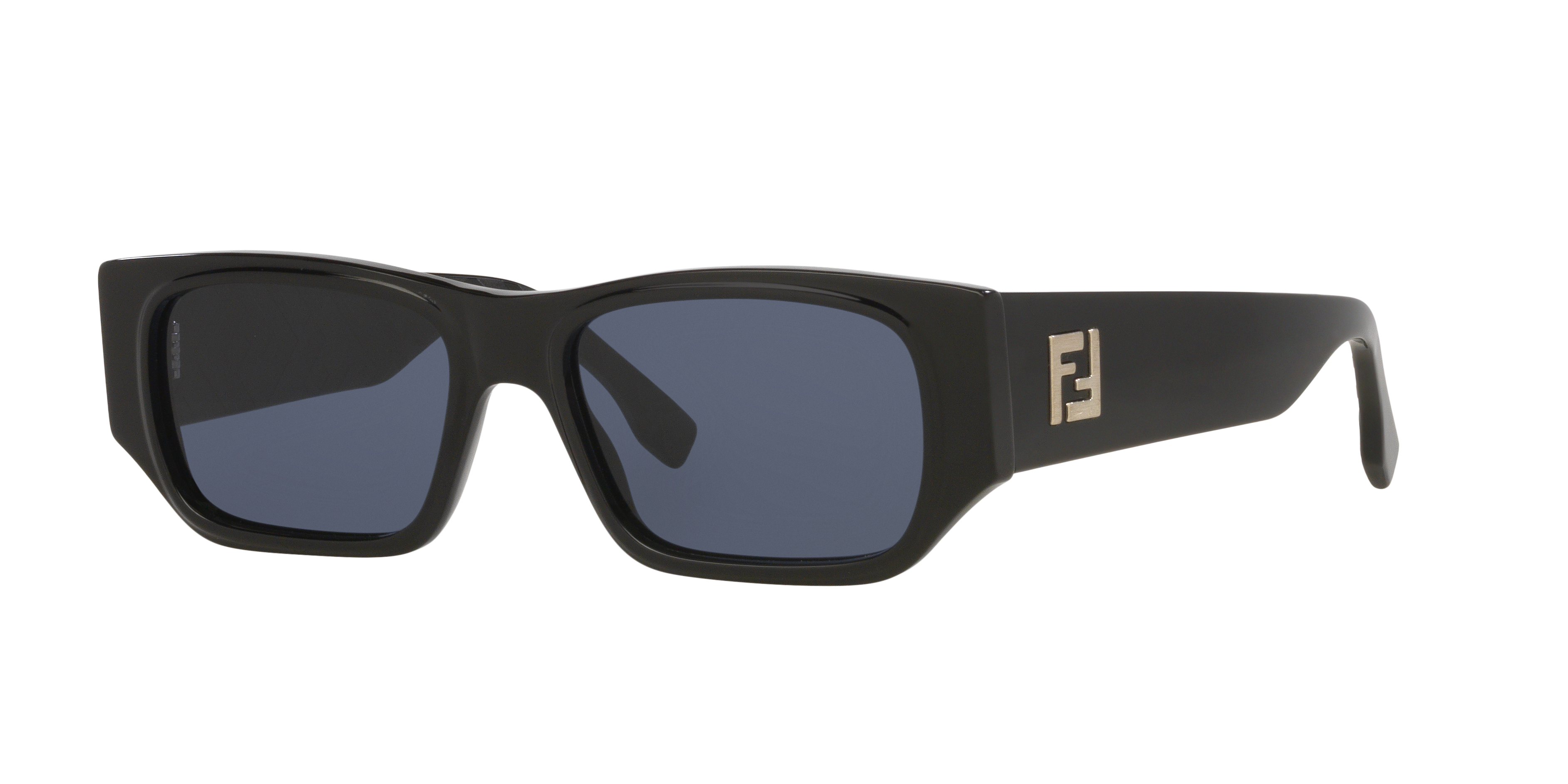 Fendi Fe40144I S (54 - 17) with Blue lenses and Black frame