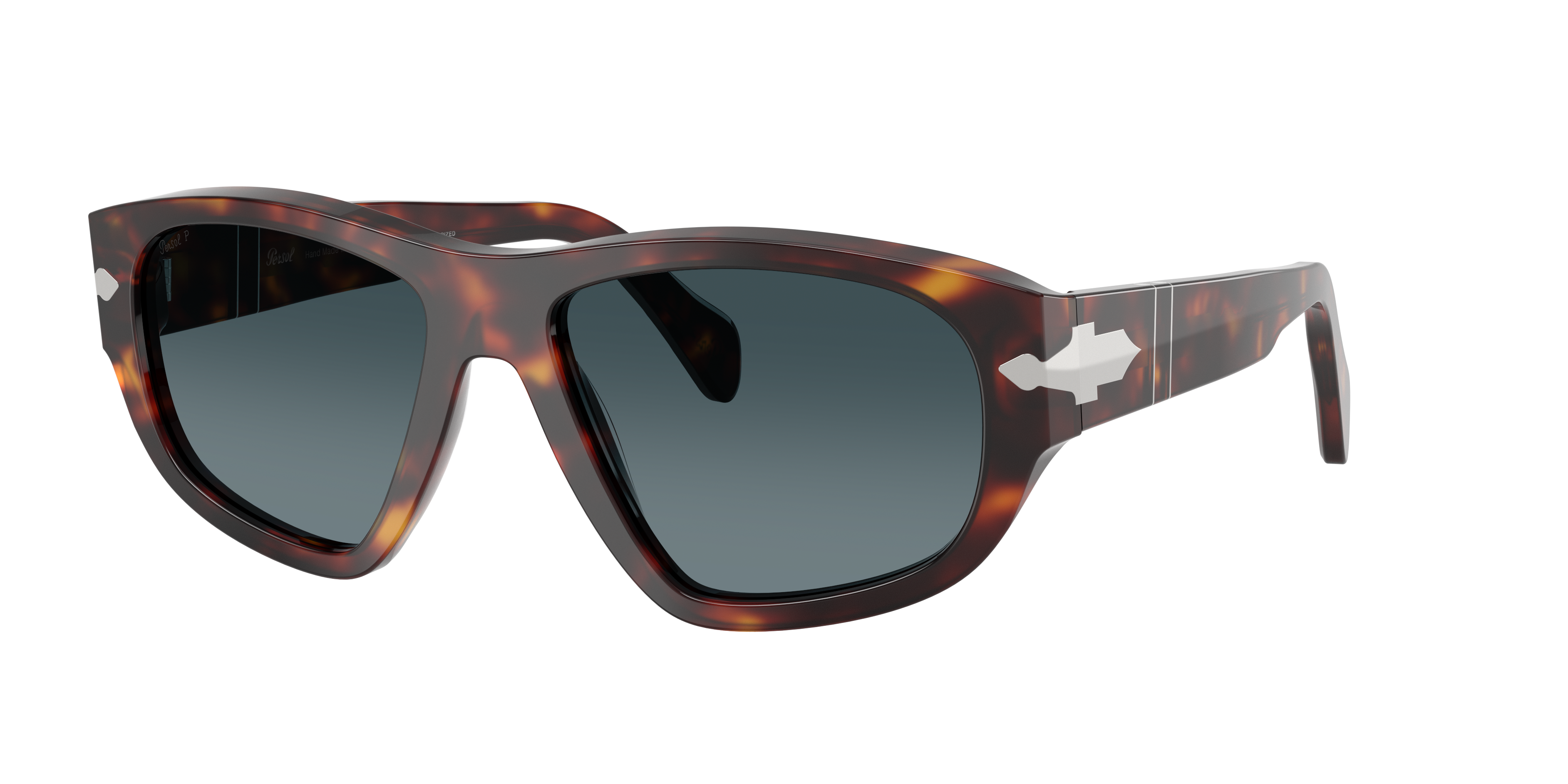 Persol Unisex Sunglass PO0050S -  Frame color: Havana, Lens color: Light Blue Gradient Dark Blue