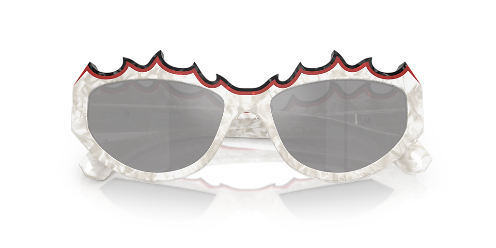 Alain Mikli A05514 S (54 - 16) with Grey lenses and White frame