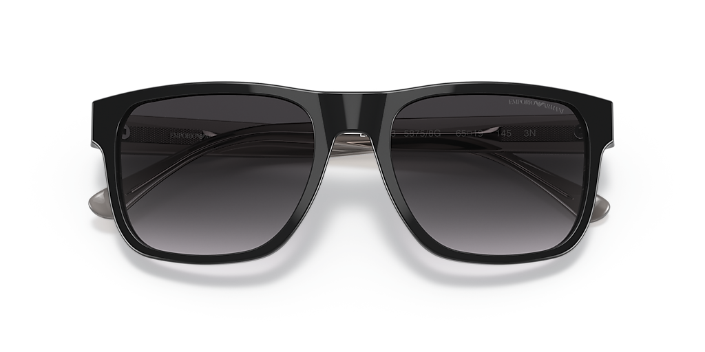EMPORIO ARMANI ブーツ ベージュx黄緑 4105125F0039 Emporio Armani EA4163 M (56 - 19) with Grey lenses and Black