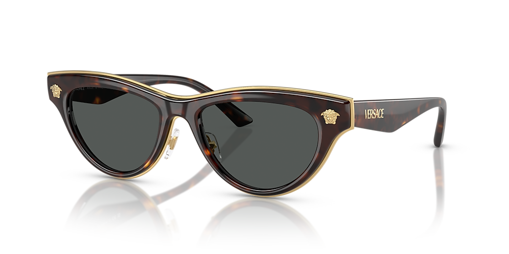 Versace VE2273 L (52 - 17) with Grey lenses and Tortoise frame