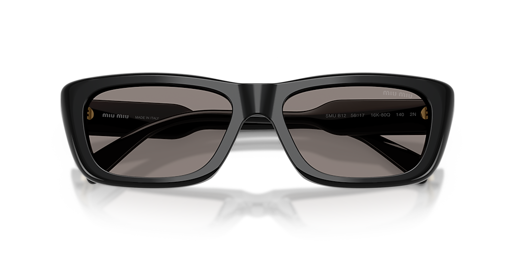 Miu Miu MU B12S M (56 - 17) with Grey lenses and Black frame