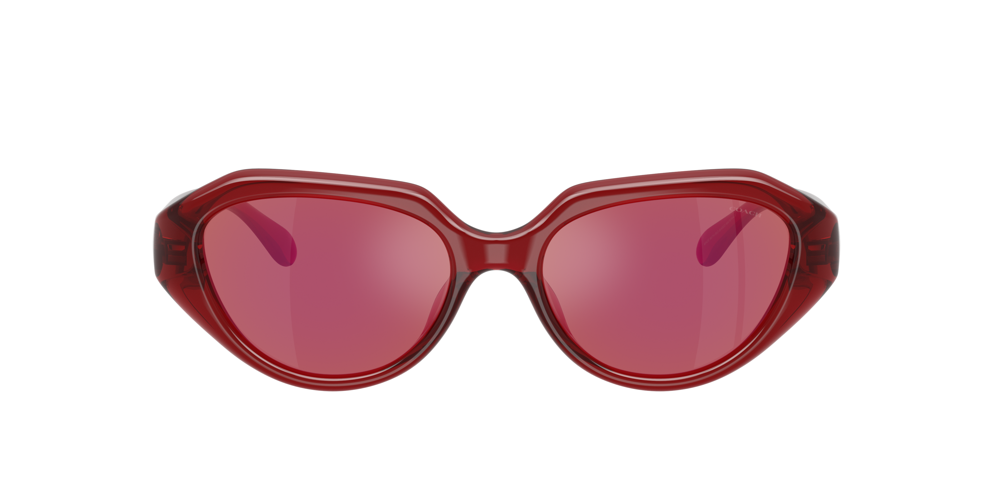 Coach C Hardware Geometric Sunglasses In Red