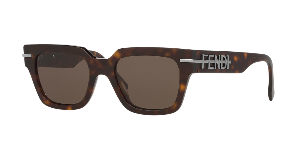 Fendi FE40078I XS (51 - 20) with Brown lenses and Tortoise