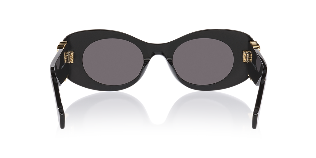 NWT Loewe LW40175U-01A-49 Black 49mm Sunglasses Loewe Anagram Lw40175u Women Black Oval Sunglasses – Otticanet main image 3