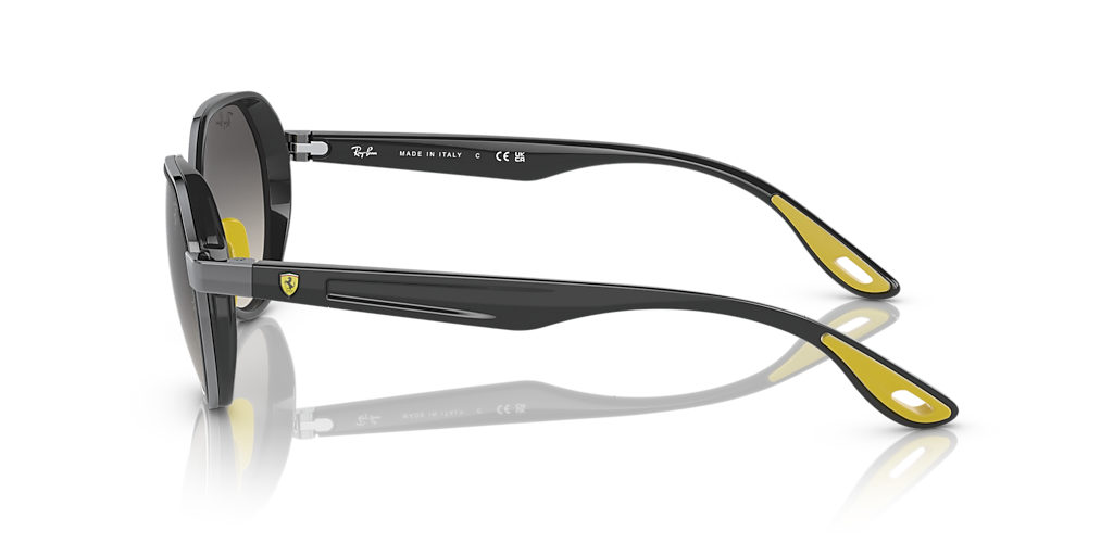 RAY-BAN RB3703M Scuderia Ferrari Collection Silver - Unisex Sunglasses, Dark Green Lens