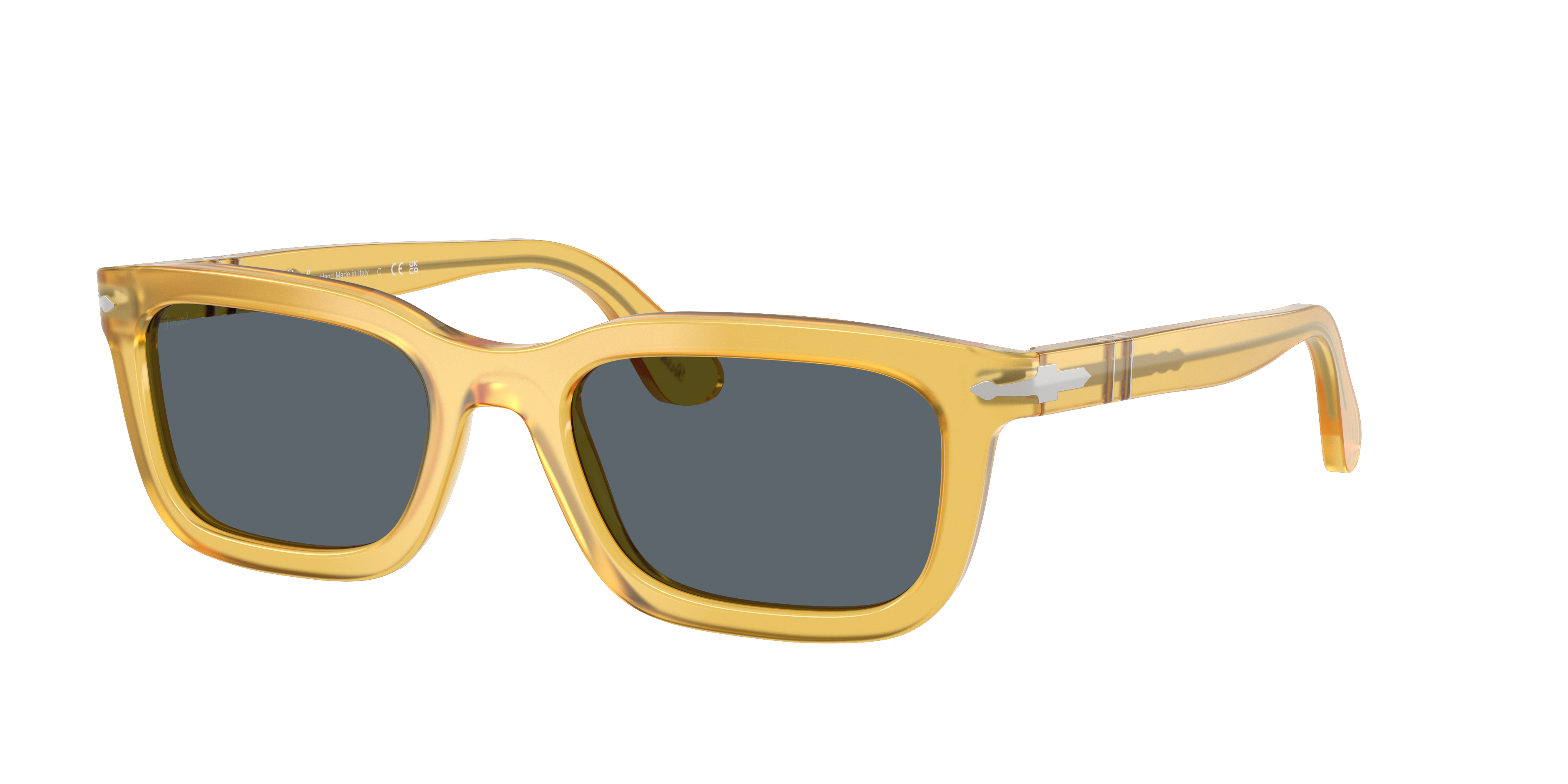 Persol Unisex Sunglass PO3396S -  Frame color: Miele, Lens color: Blue