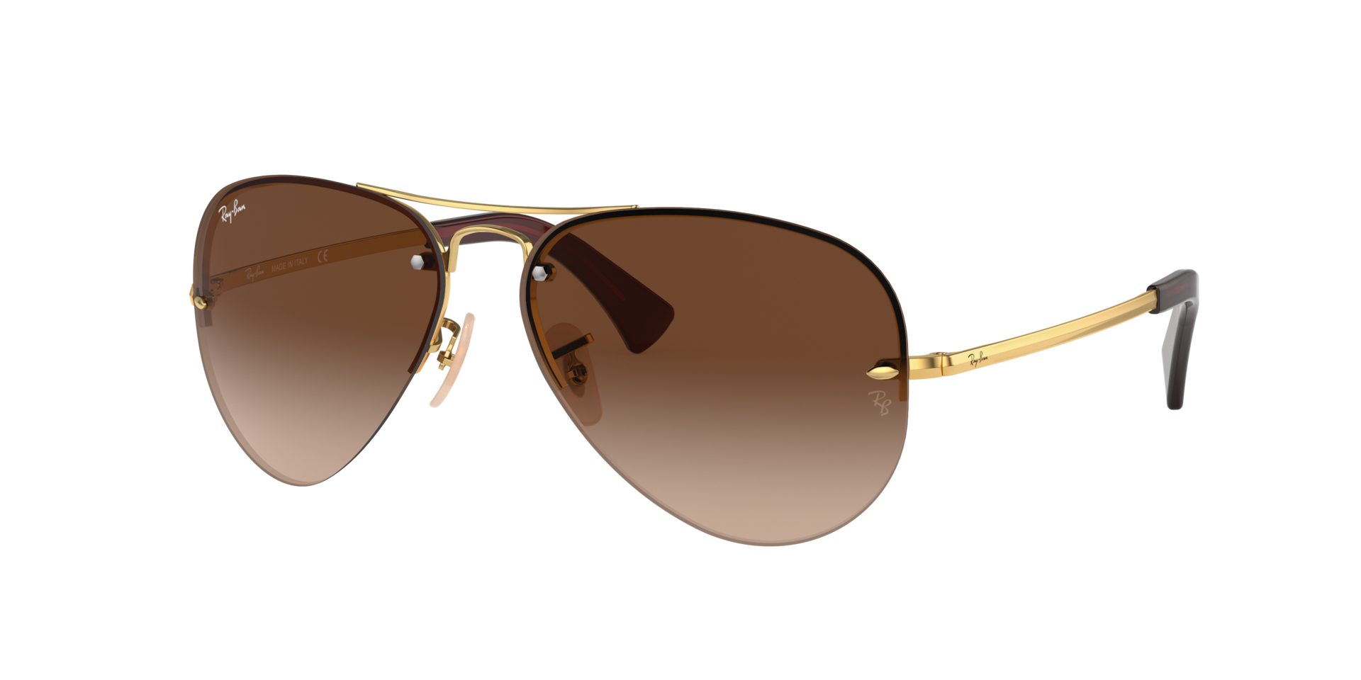 Ray-Ban Man Sunglass RB3449 -  Frame color: Arista Gold, Lens color: Brown Gradient
