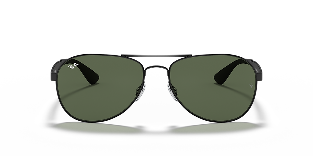 Ray-Ban RB3549 M (58 - 16) with Green lenses and Black frame