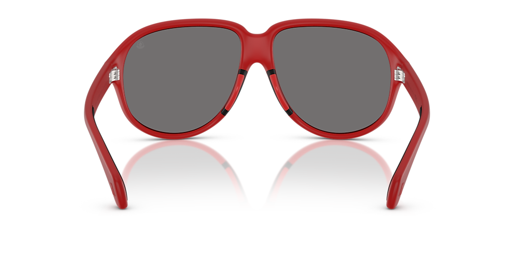 Moncler ME8001 Halcyonne L (60 - 14) with Grey lenses and Red